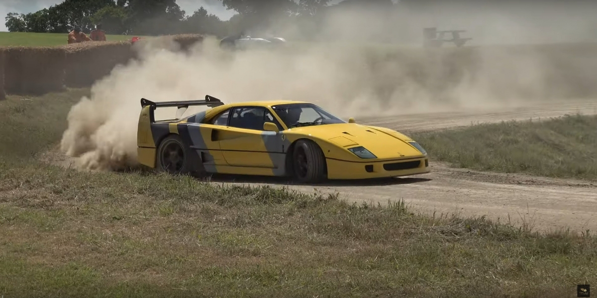 車就是要拿來開的!150萬美金的Ferrari F40拿來越野也只是剛好!