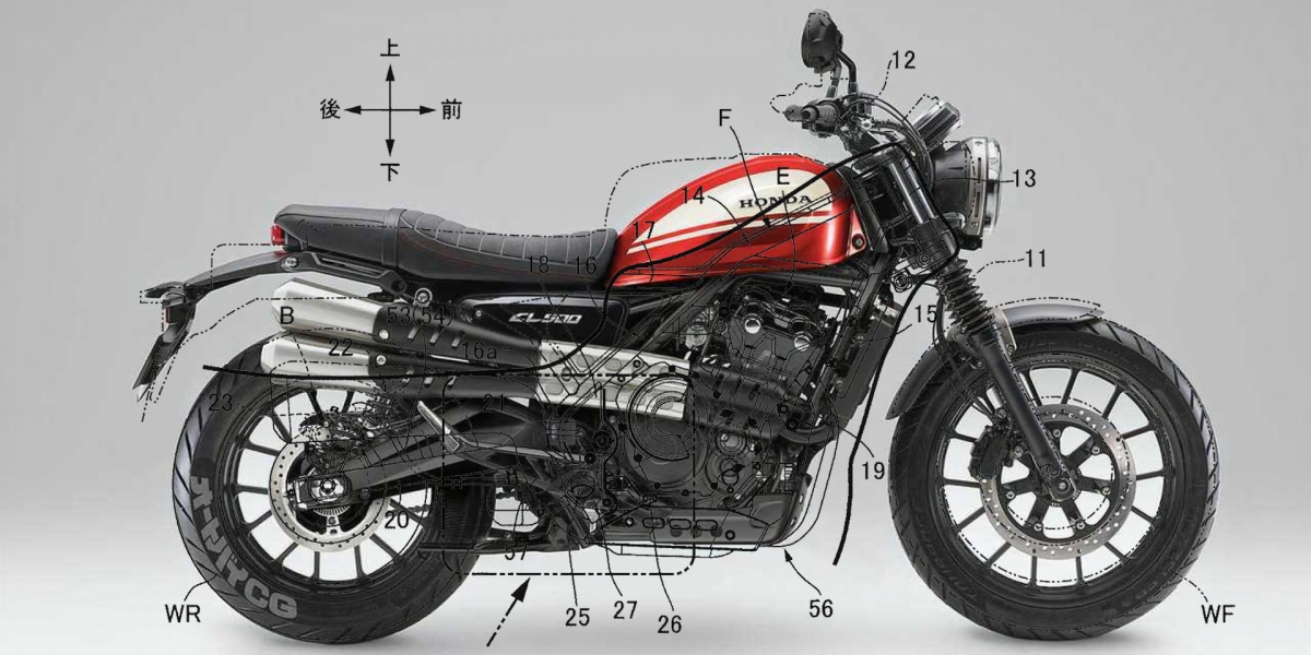 雙缸Scrambler年底降臨?HONDA CL500 專利設計圖曝光!