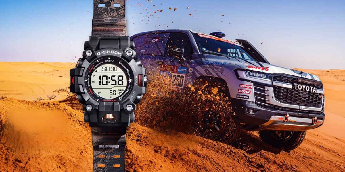 Toyota Auto Body 與 G-SHOCK 合作推出紀念款手錶,慶祝Land Cruiser達卡拉力賽 11 連霸!
