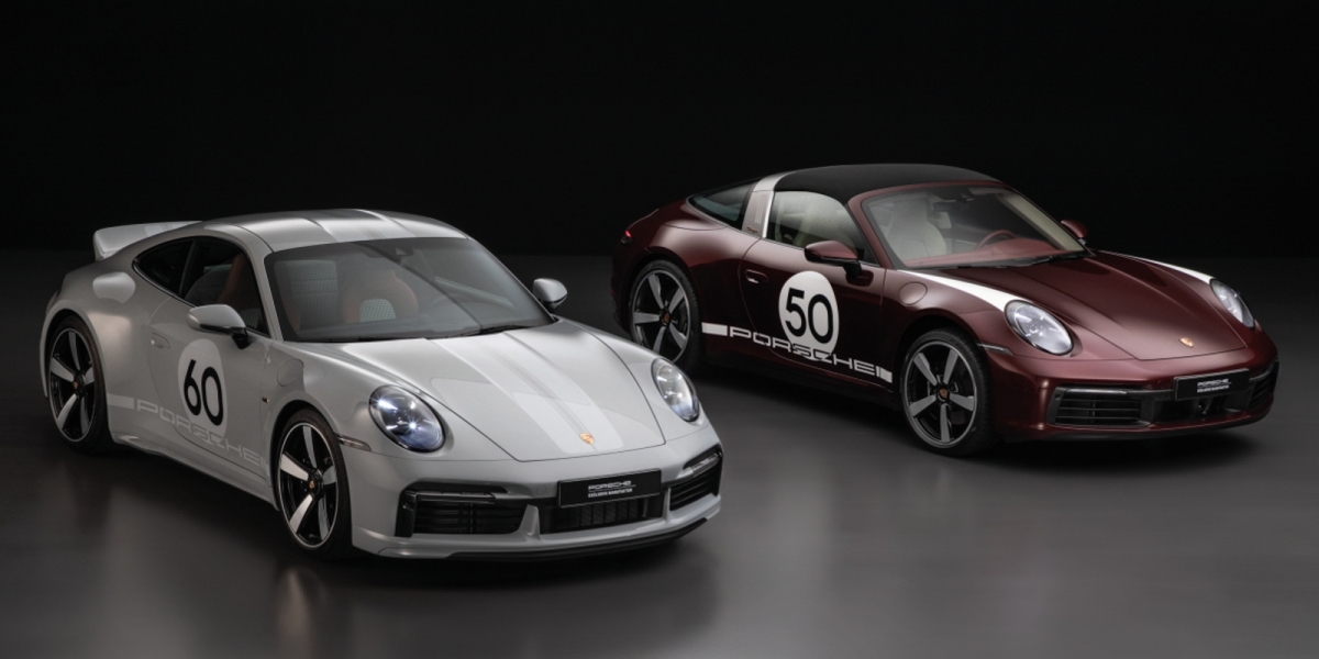 不容錯認的金屬跑格灰配經典鴨尾與千鳥格紋!全新Porsche 911 Sport Classic:回到未來