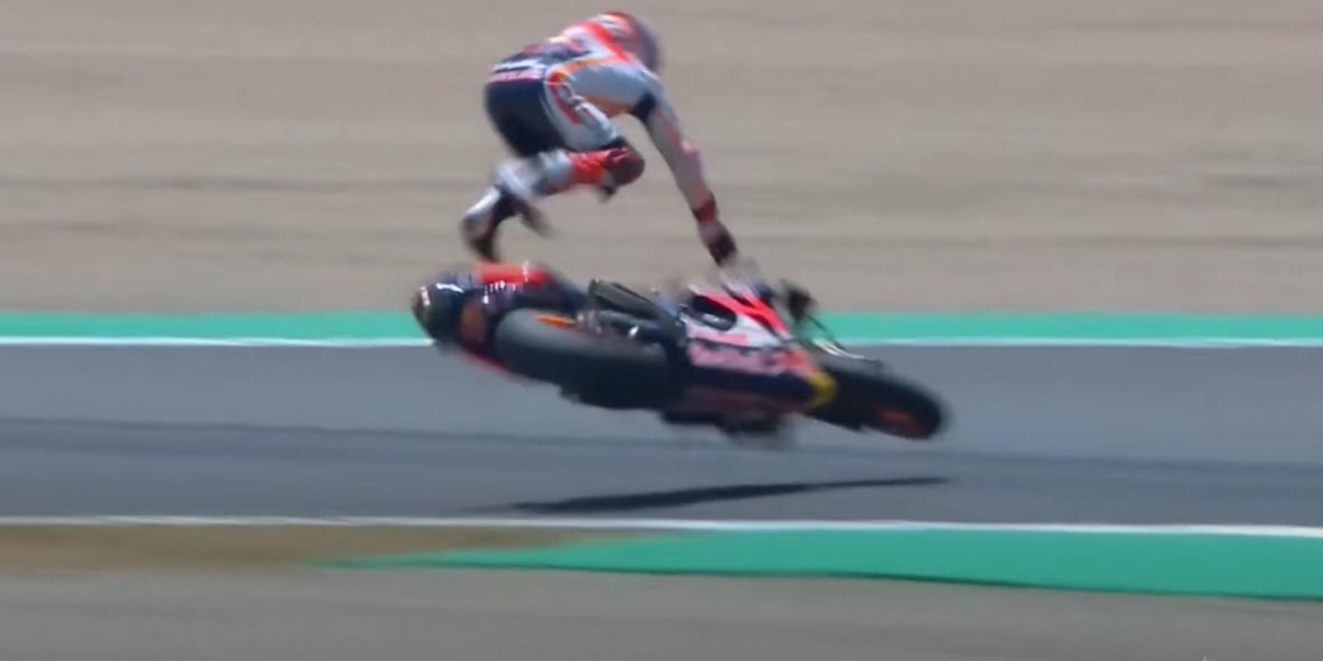 25.98G撞擊手臂!A星氣囊皮衣數據分析Marc Marquez摔車數據