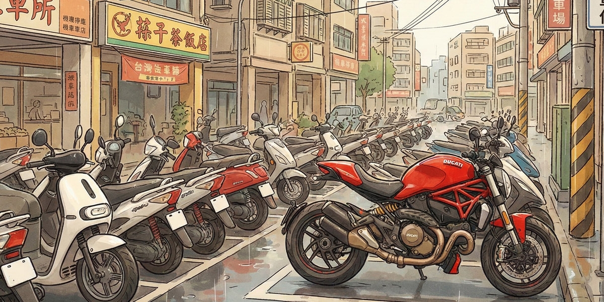 新北重機族福音！7月前全面試辦「重機停放路邊收費機車格」，解決一位難求困境