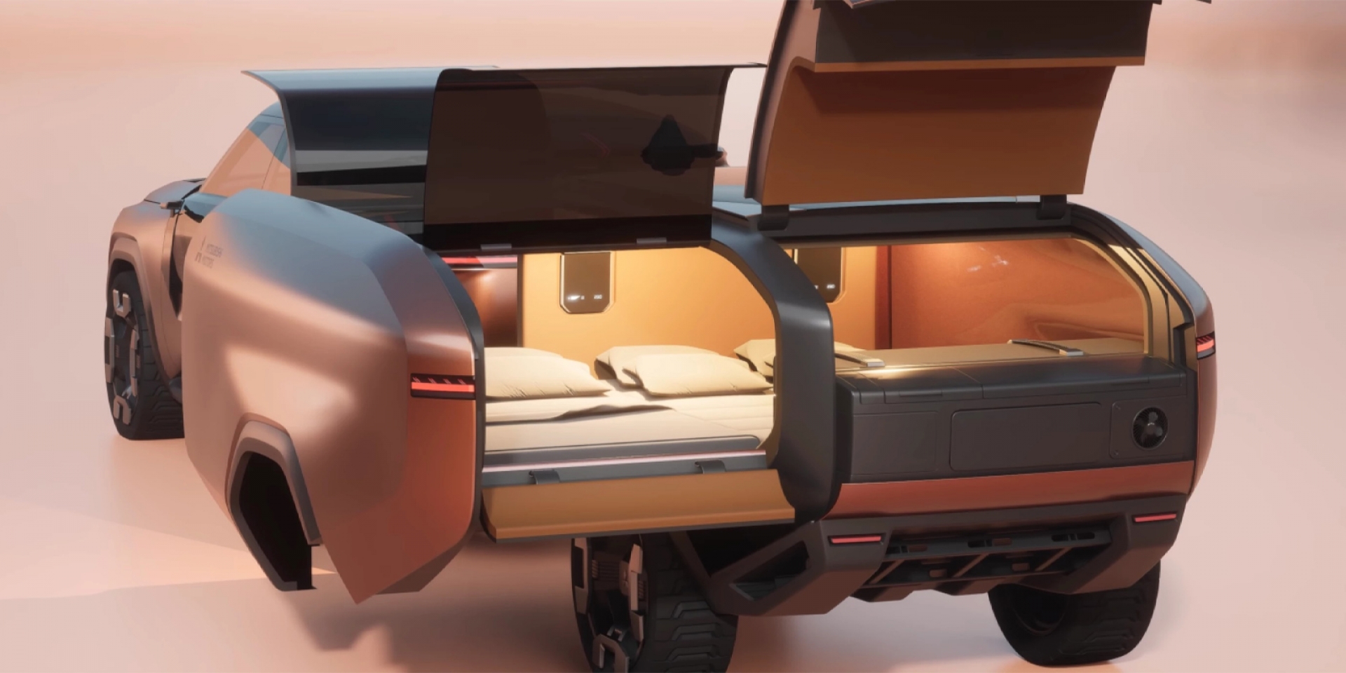 Mitsubishi Elevance 概念露營車亮相:SUV × 擴充拖艙設計,打造城市與野營雙棲新物種