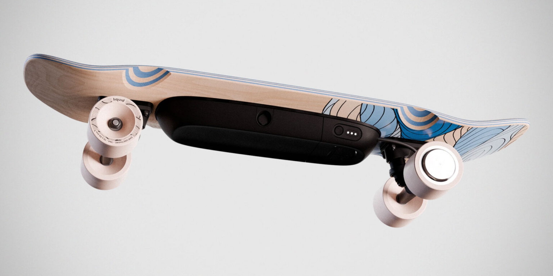 Liquid Skateboard LQS-1 登場:無遙控器、感應定速、350W 後輪驅動,售價約新台幣 19,200 元!