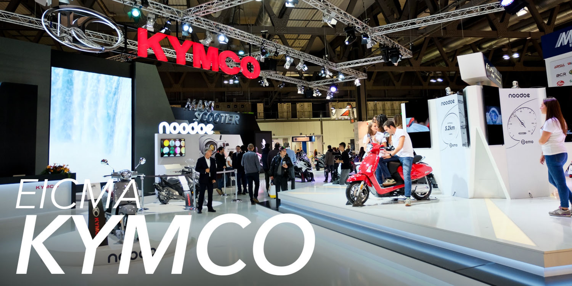 米蘭車展。KYMCO現場巡禮,Noodoe車聯網科技登場