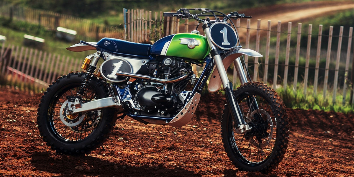 復古車的老派越野風。Kawasaki W800 cross by.MRS Oficina