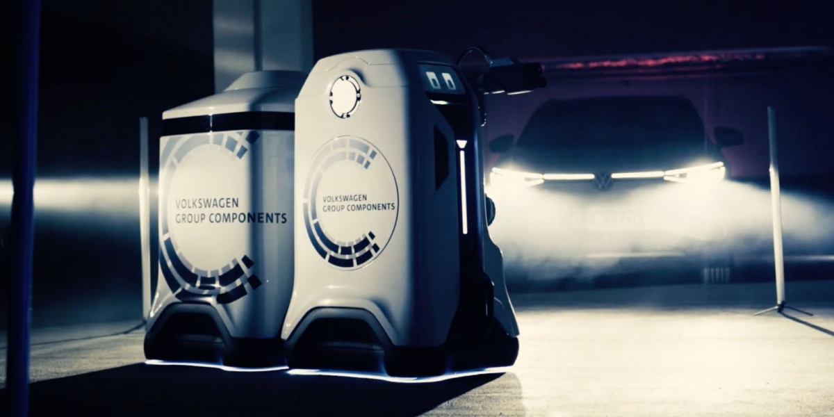 還在換電?VW充電機器人原型,“自動”幫你的愛車充電