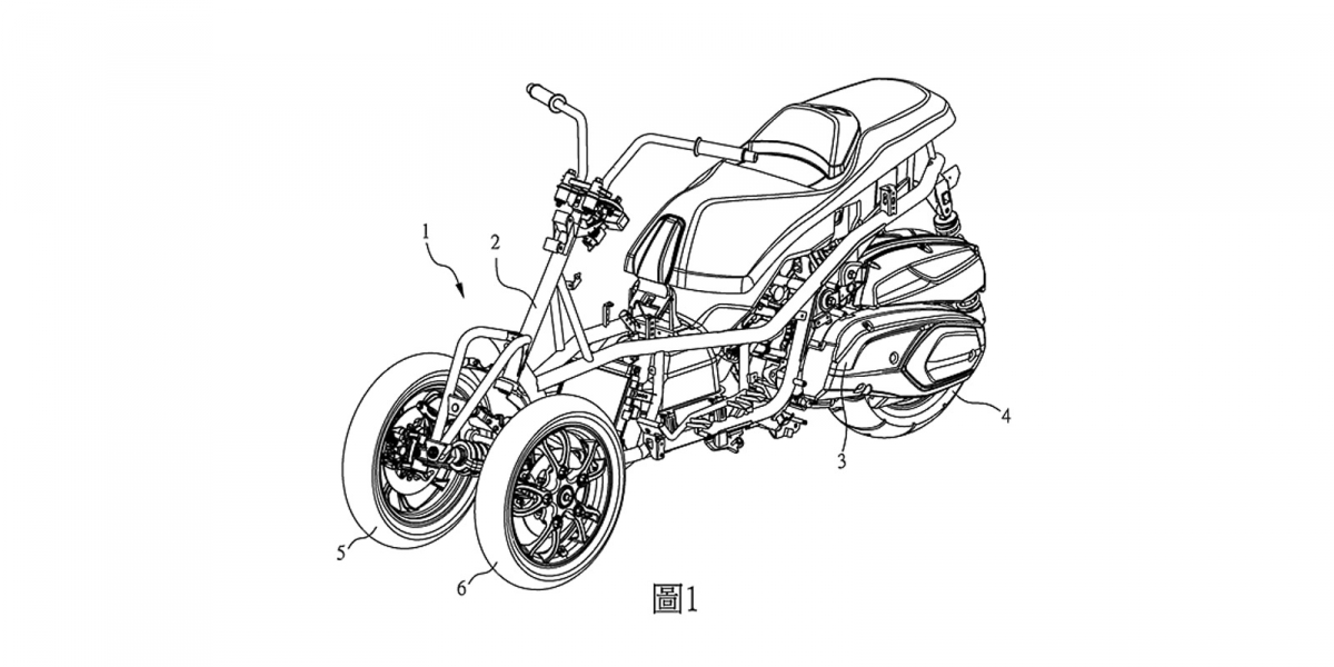 Maxsym 400三輪版?SYM全新三輪車專利曝光!
