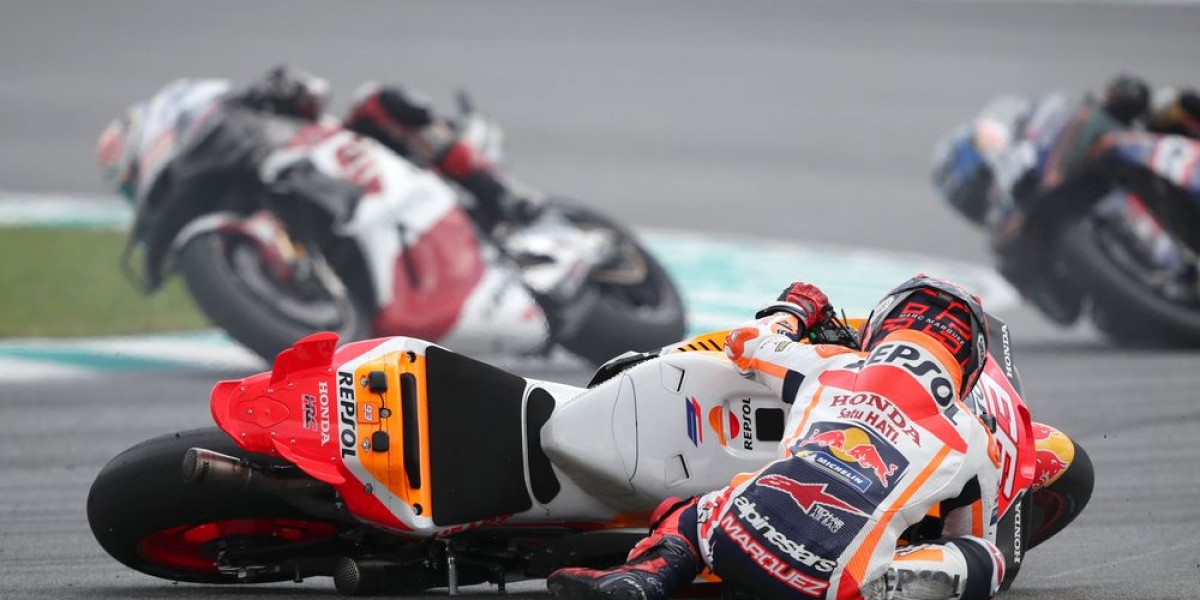 單季摔27次平紀錄!Marc Marquez:這代表我們很努力的在嘗試!