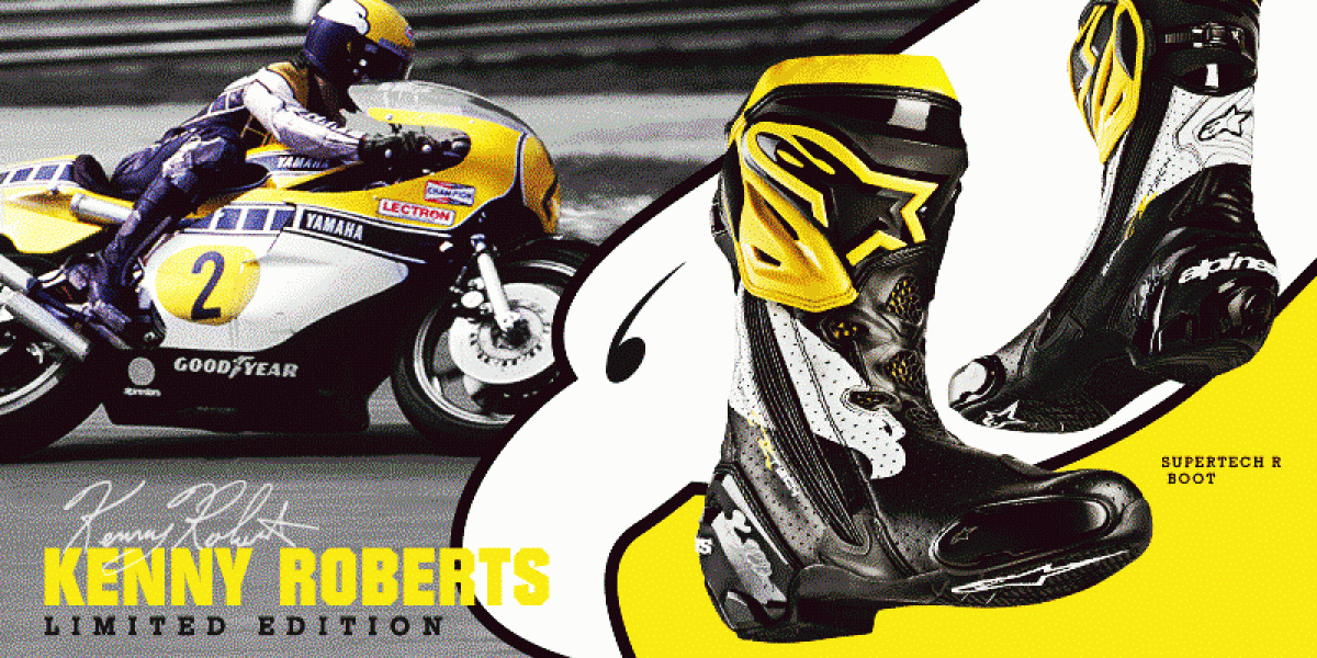 山葉車廠元老Kenny Roberts。限量車靴即將發售