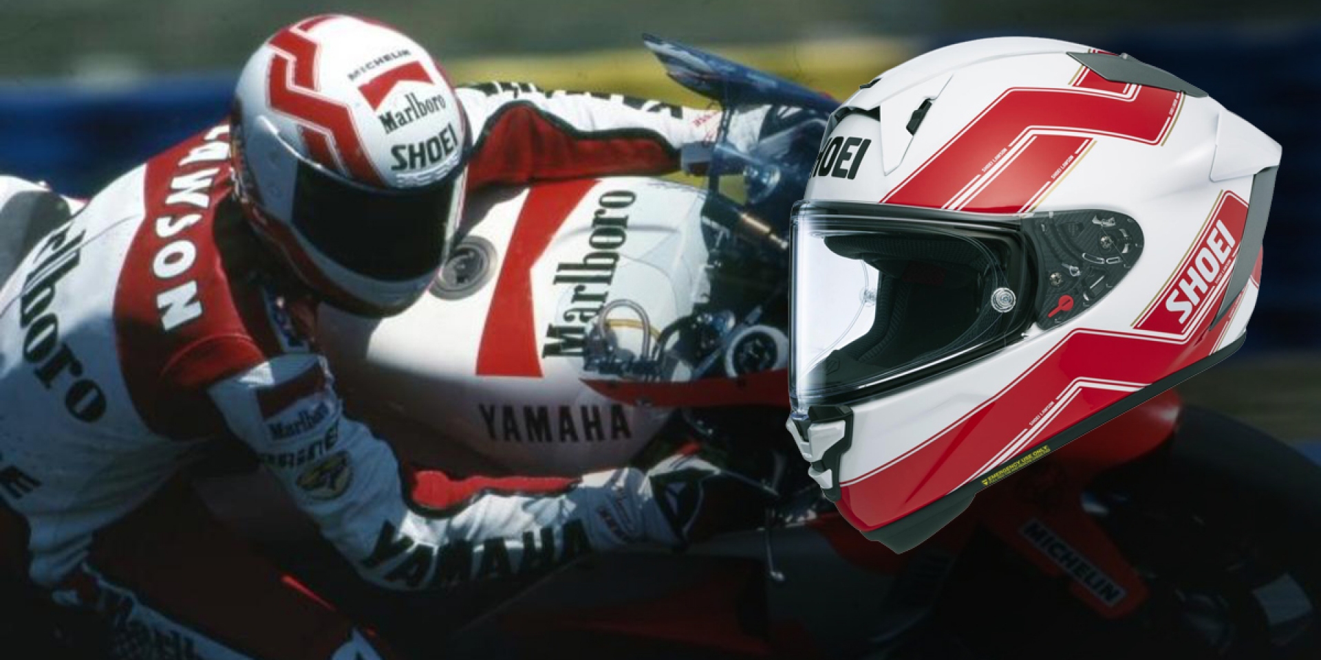 經典紅白配色再現！SHOEI X-Fifteen 推出 Eddie Lawson 傳奇塗裝
