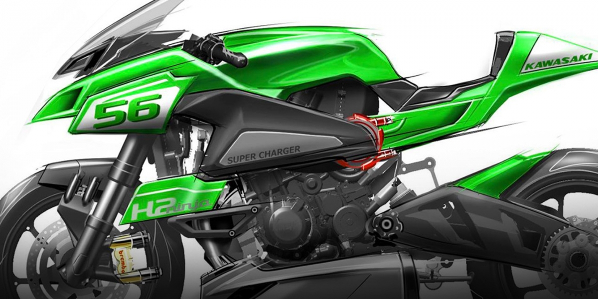 東京車展 KAWASAKI 展出H2設計稿