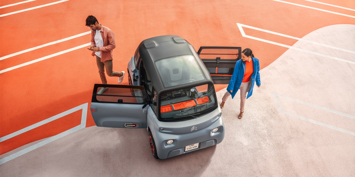 2020消失的日內瓦車展 Citroen Ami瞄準共享服務而來,14歲就能開