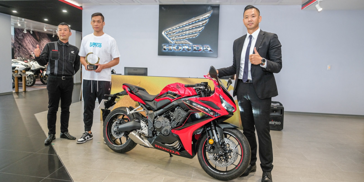 球給志傑 CBR也給志傑!Honda Taiwan贊助P.LEAGUE+年度人氣王!野獸林志傑 CBR650R騎回家