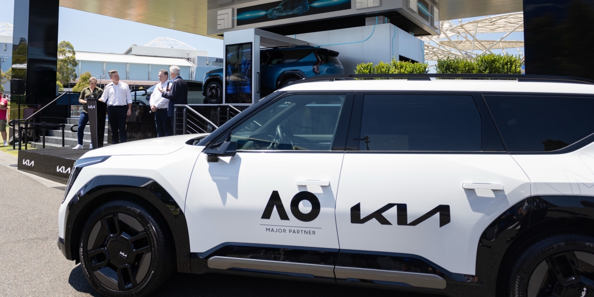 Kia以EV6、EV9純電車款 領軍AO25澳洲網球公開賽官方全電動化車隊