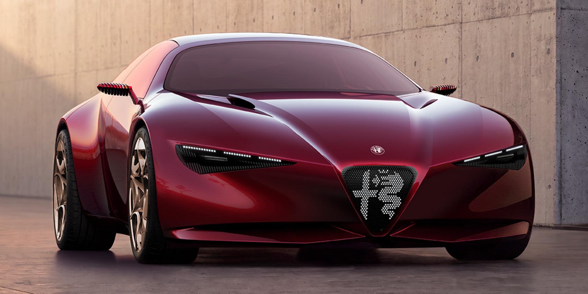 Alfa Romeo Cuorerosso 概念車登場！4700mm 雕塑車身、V6 油電願景，不只押純電