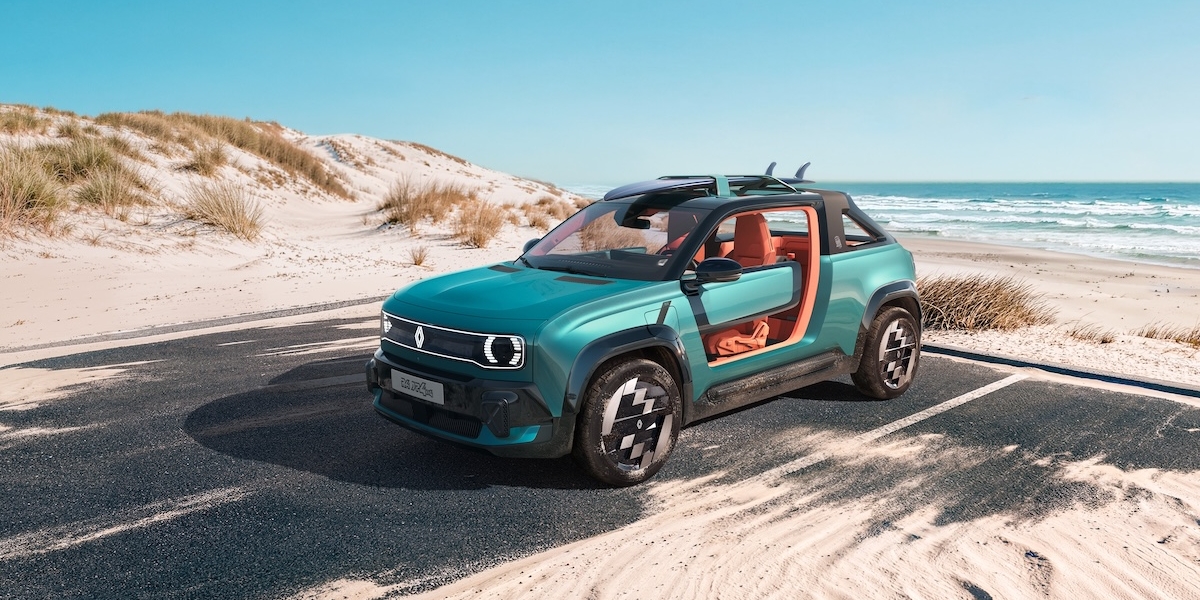 雷諾最狂概念車！Renault 4 JP4x4敞篷電動沙灘越野車亮相法網公開賽