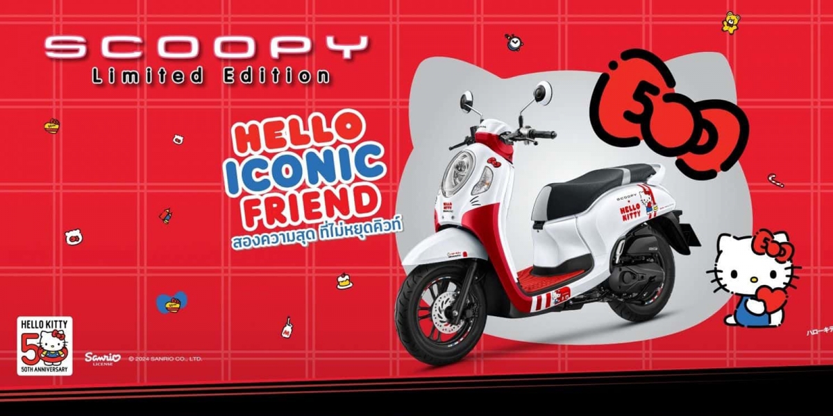 Hello Kitty 與唐老鴨聯手攻佔市場! Honda 推出限量聯名車款