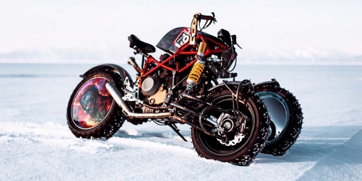 怪騎物語。雪地三輪異形!DUCATI Hypermotard 1100 「Yondu」by.Balamutti