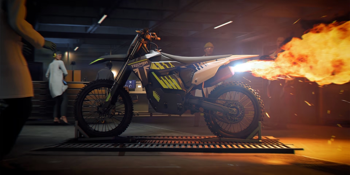 007 龐德坐騎！Triumph 跨足電玩《First Light》TF 250-X 內建噴火器！