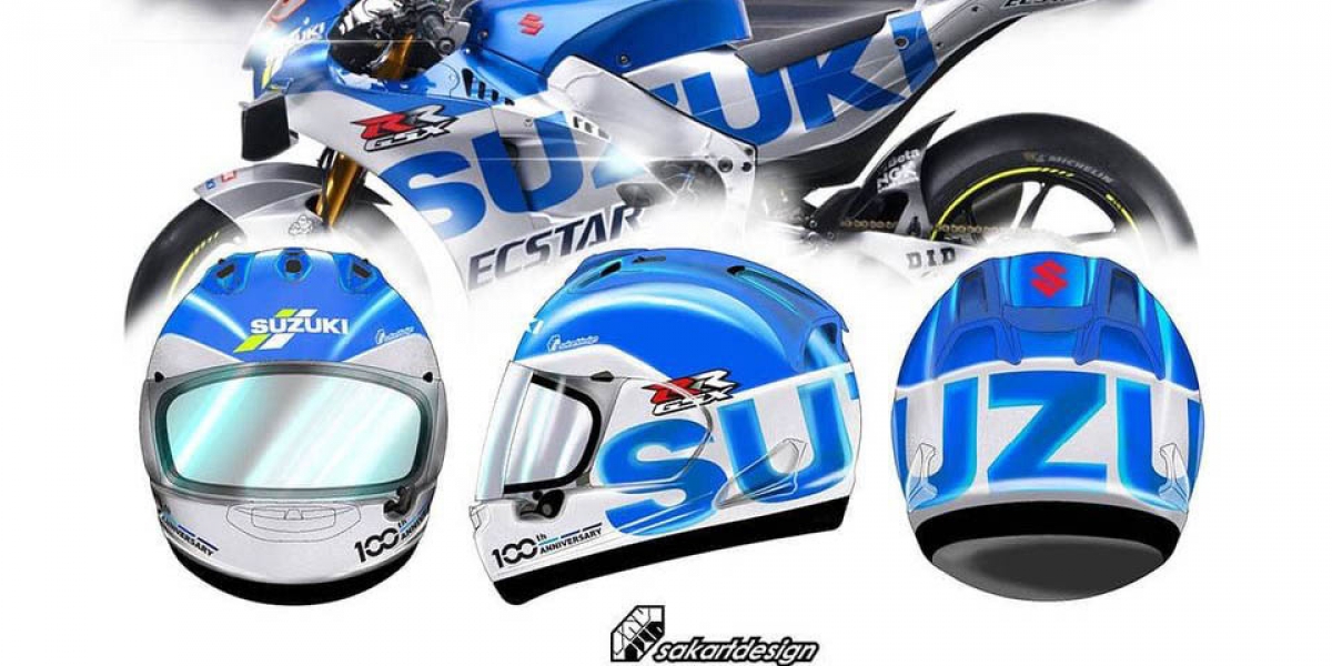 鈴木百週年配色RX-7X!SUZUKI GP廠隊專屬 全新塗裝Arai