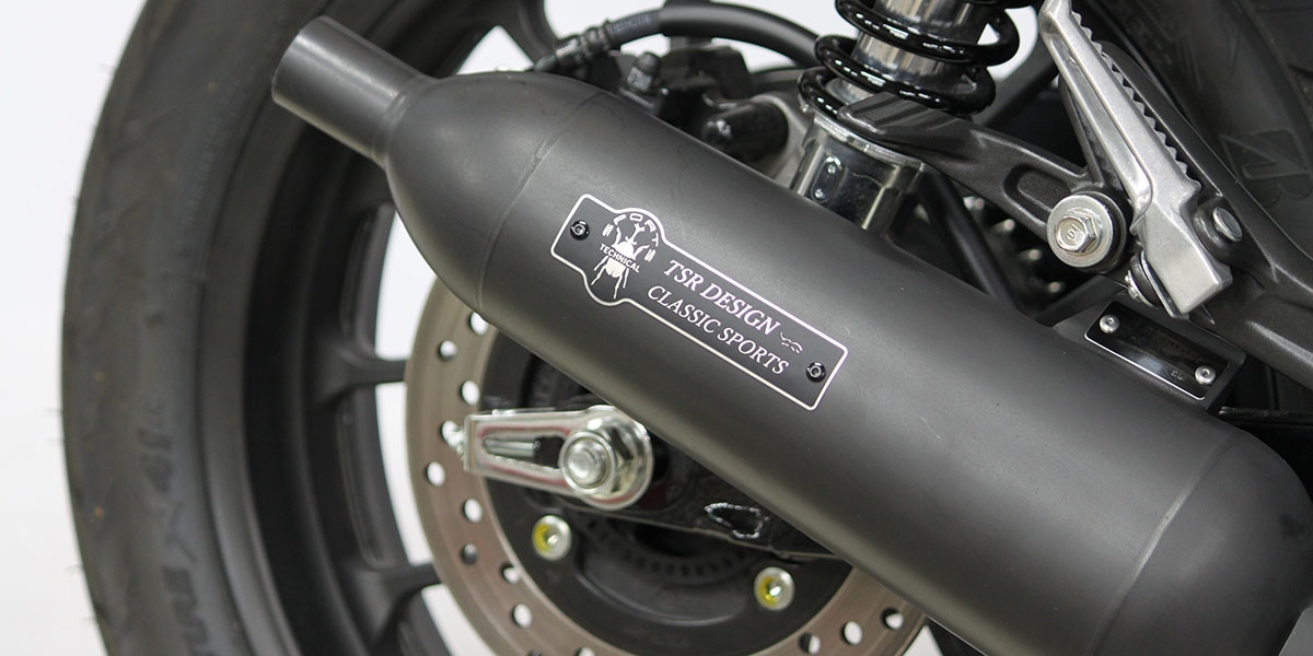減重1.3公斤、聲浪更飽滿!TSR推出CB350專用魚雷管