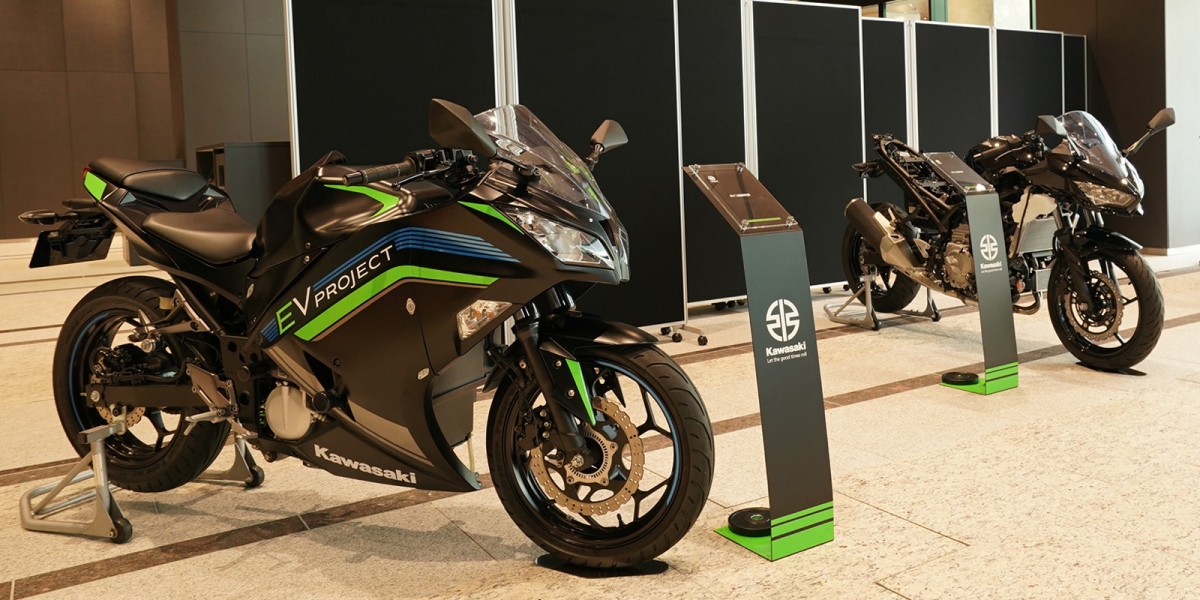 純電、油電忍者、氫氣引擎曝光!KAWASAKI預告2035年主力車款電動化
