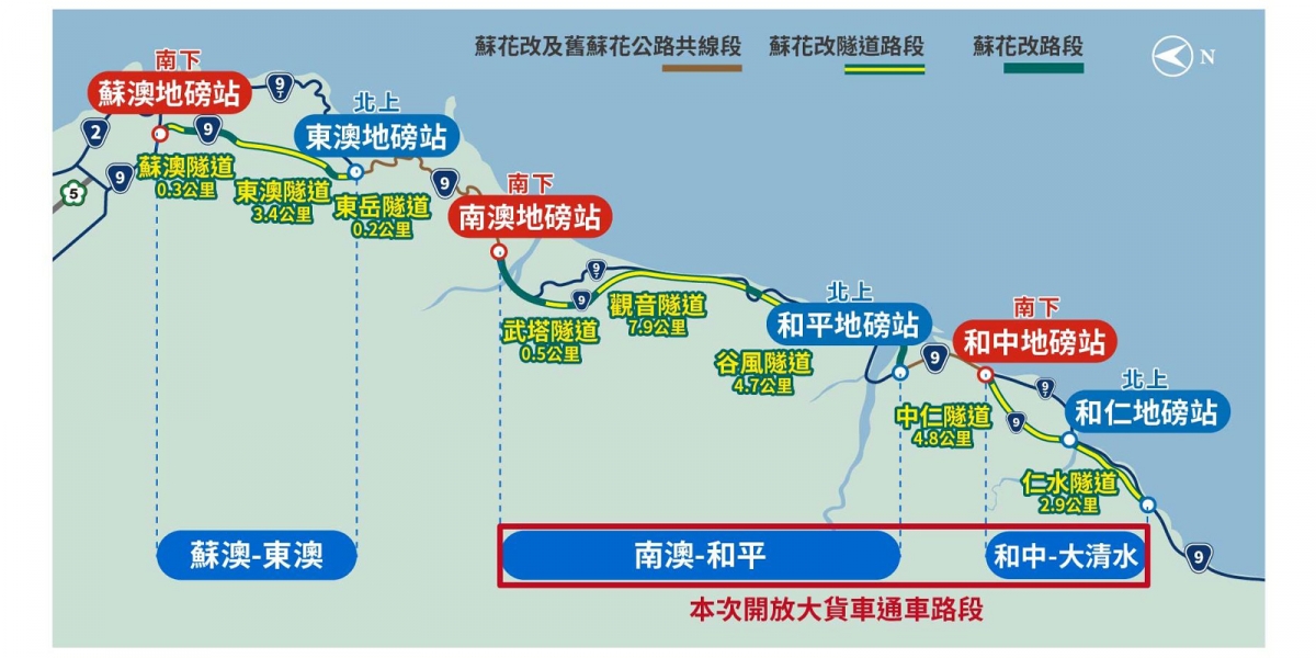 蘇花改1/19日起開放大貨車,機車解禁遙遙無期!