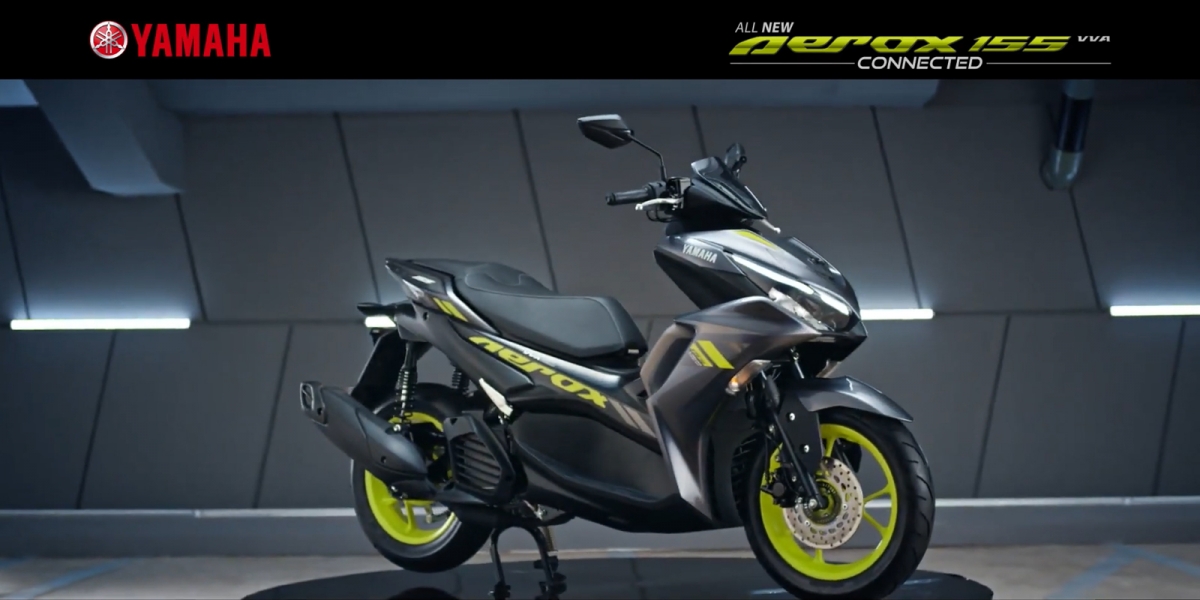 外型更新、配備小升級。YAMAHA AEROX 155 CONNECTED 印度發表!