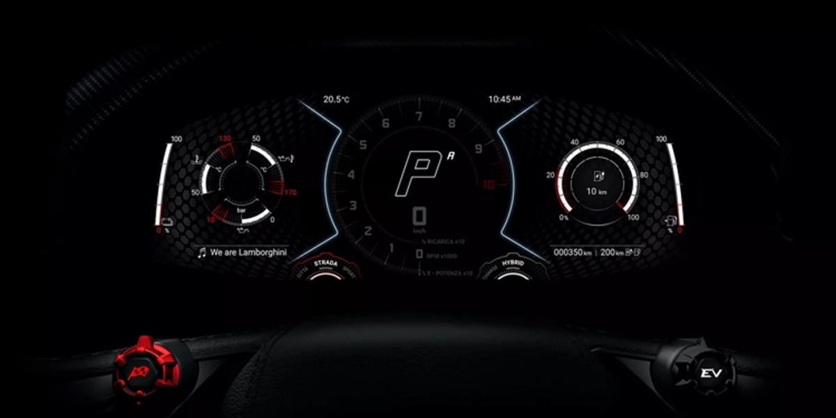 Lamborghini最新油電跑車,提供高達13種駕駛模式