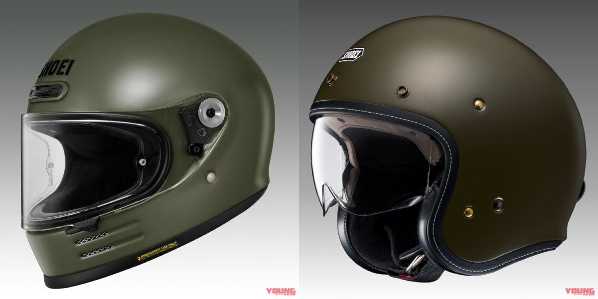 全新軍綠塗裝登場!SHOEI GlamSter、J・O+復古安全帽將於今年9月正式販售