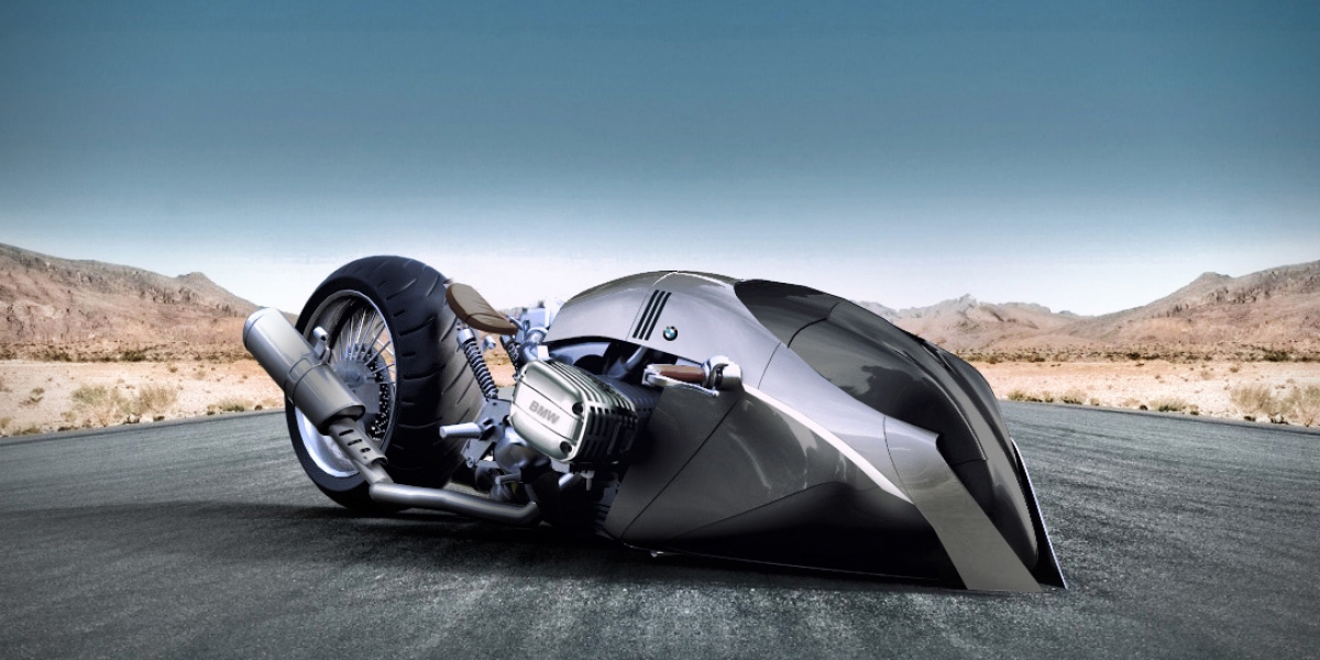 BMW化身蝙蝠機車。BMW R1100R Khan概念車