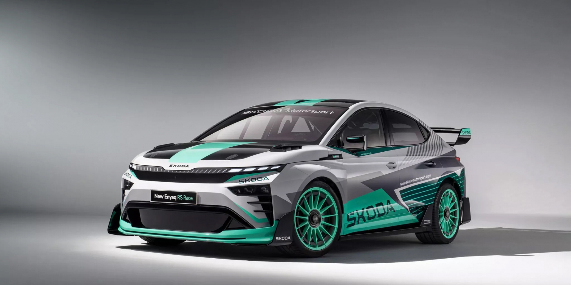 Skoda Enyaq RS Race Concept 概念電動賽車，著重輕量化、生質複材