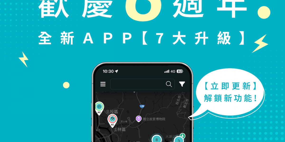 EVOASIS 六週年歡慶,全新 APP「七大升級」上線,週末離峰「6.5 元/度」回饋啟動