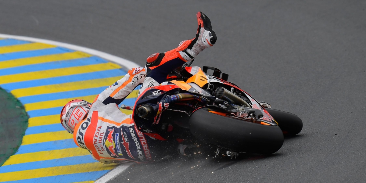 兩次摔車葬送領跑優勢!Marc Marquez:我對我自己感到憤怒!