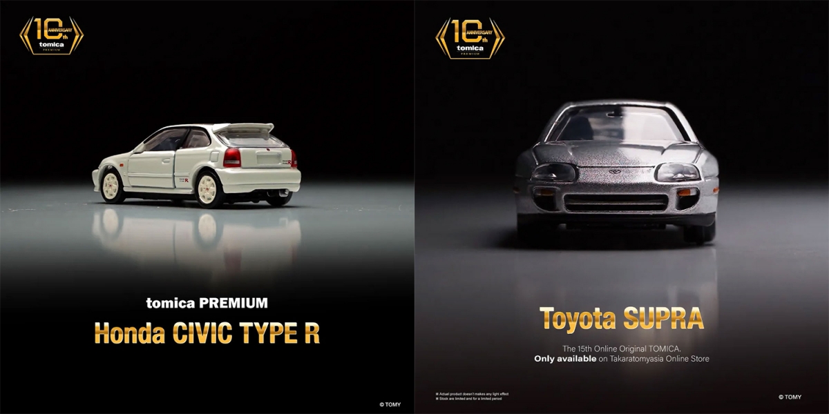 Takara Tomy Tomica Premium 10週年:EK9 Type-R、S13 Silvia、A80 Spura 率先登場!