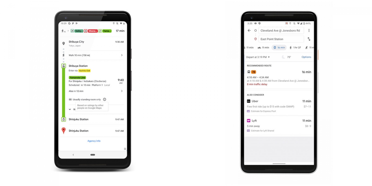捷運一人包車還是沙丁魚,Google告訴你!Google Maps將加入新功能