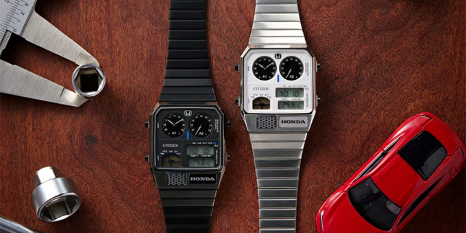慶祝經典跑車復活！Honda x Citizen 推出 Prelude 限量雙顯腕錶，滿滿 80 年代 JDM 浪漫