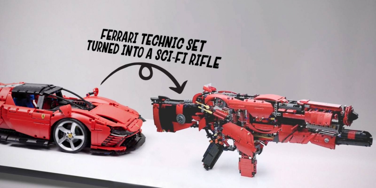 法拉利變突擊步槍!中國神人魔改LEGO Technic Ferrari Daytona SP3