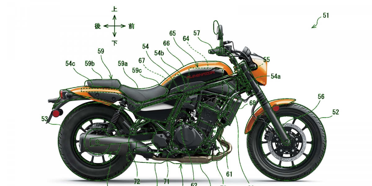 KAWASAKI 再推油電混合動力車款,油電德國兵、 Versys 專利圖曝光!