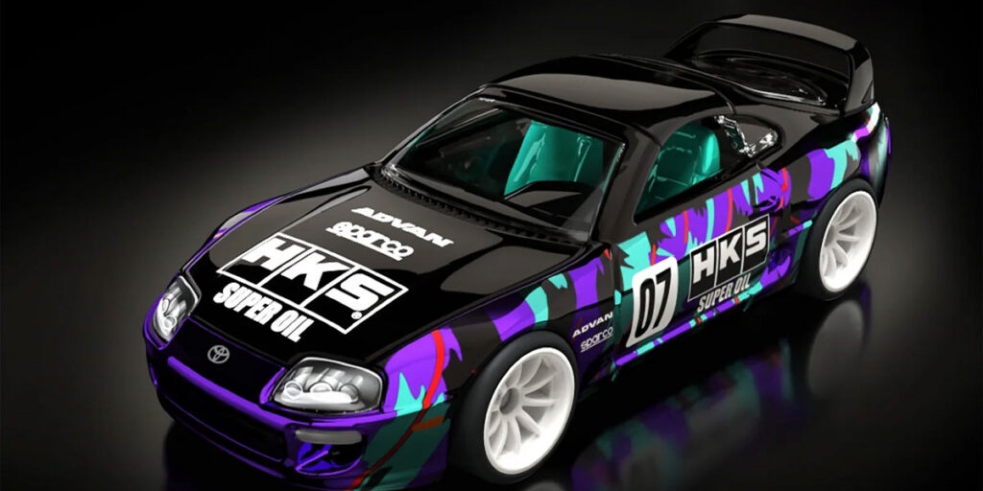 Hot Wheels RLC 1:64 1997 Toyota Supra 再登場:HKS 彩油塗裝、可開引擎蓋、可拆 Targa 車頂,售價約新台幣 1,200 元!