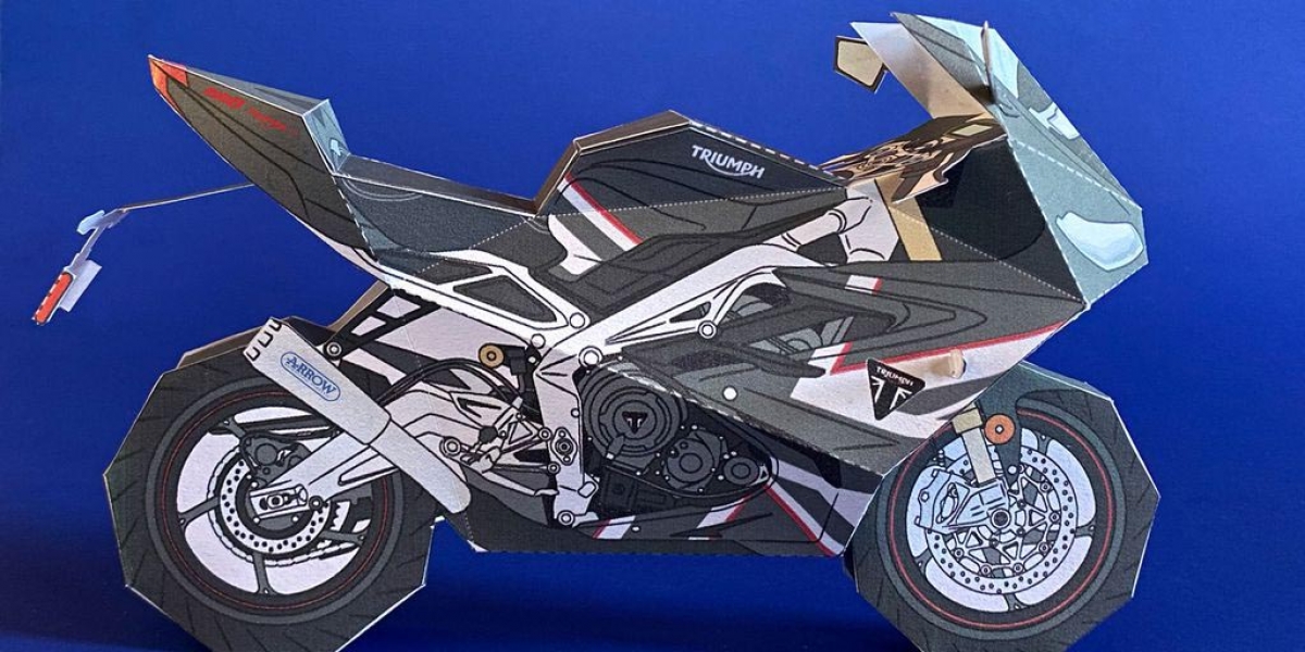 輕鬆入手TRIUMPH Daytona 765,超簡單紙模型快速製作