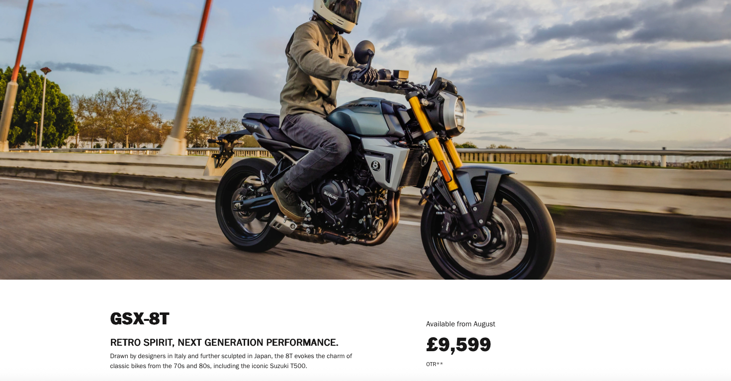 英國售價38萬台幣，台灣導入上看5字頭？SUZUKI GSX-8T/8TT英國價格出爐！ | SUPERMOTO8