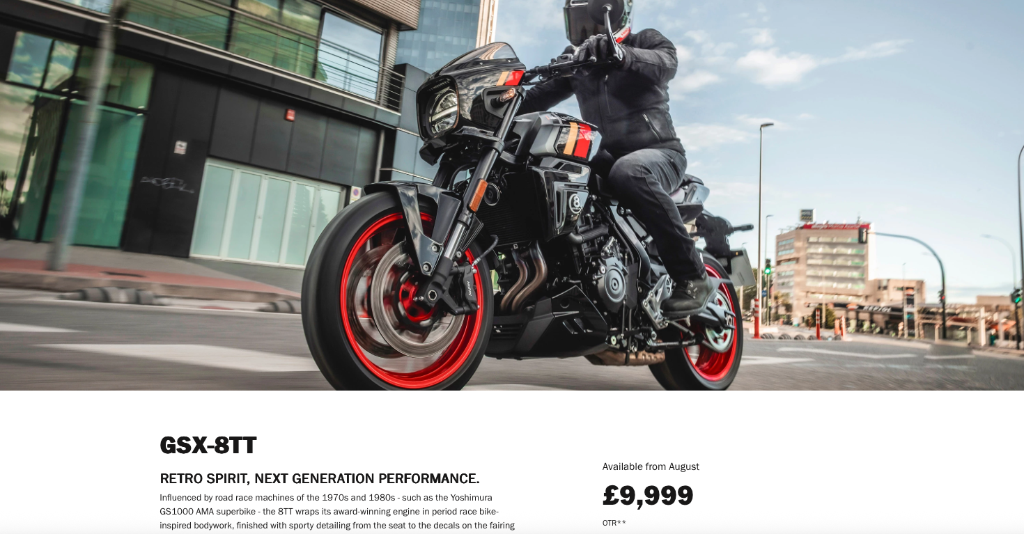 英國售價38萬台幣，台灣導入上看5字頭？SUZUKI GSX-8T/8TT英國價格出爐！ | SUPERMOTO8