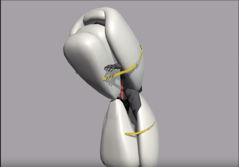 這款騎士用安全氣囊的設計理念，與007的秘密科技有著類似的概念，透過前後上下的氣囊將人包裹在中間