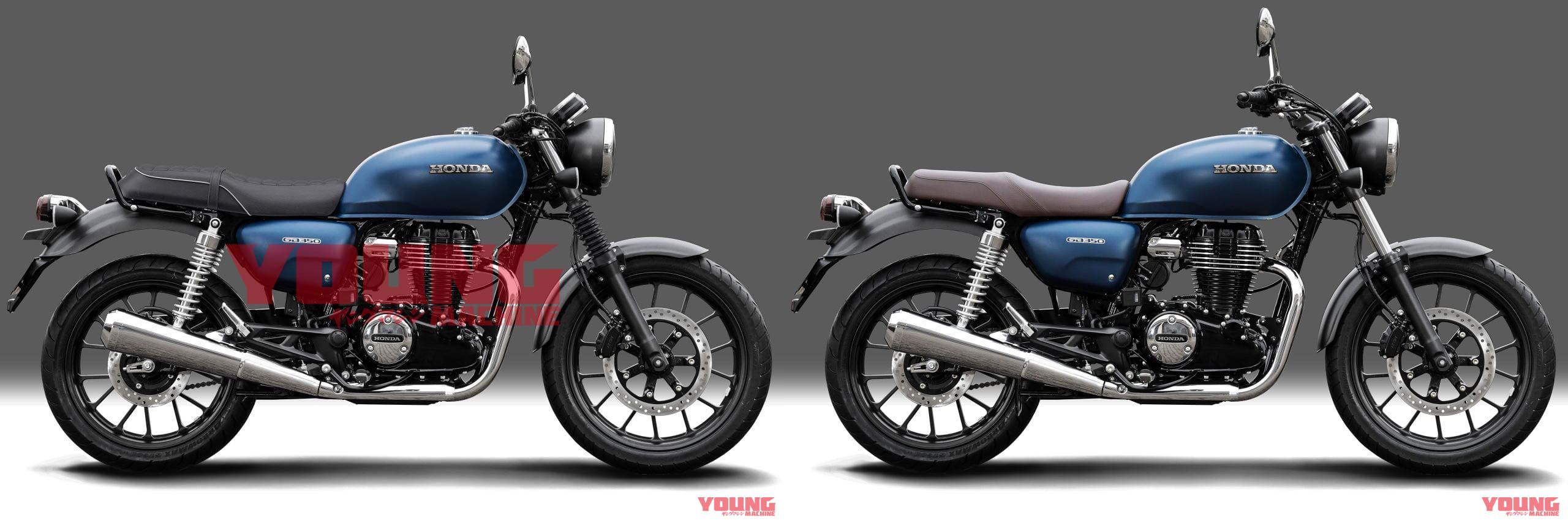 把Young Machine的紙上改車版本跟原廠擺在一起對比，更能感受出小細節變化後的差異