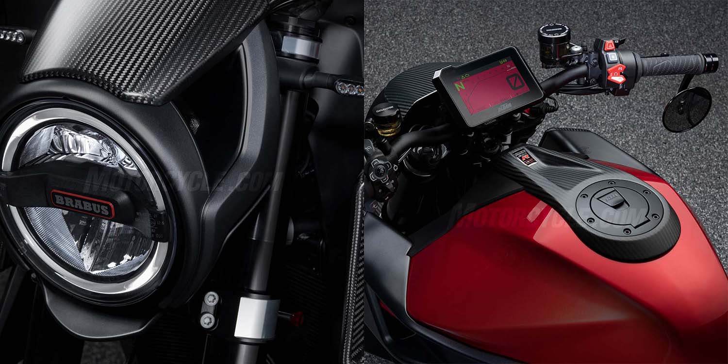 車頭換上與DUKE很不一樣的圓燈設計