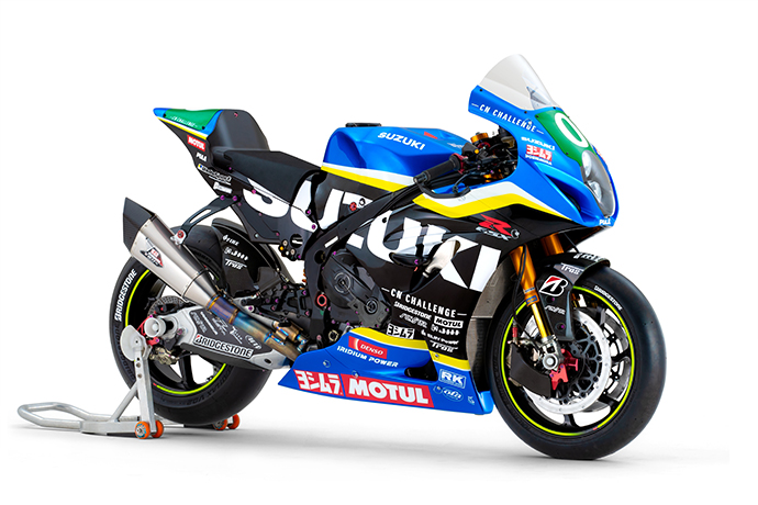 本次宣告在鈴鹿8耐以實驗組出戰的GSX-R1000R,車身上採用大量的永續環保零件