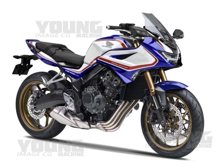 日本媒體也製作的CB400/500 SB的半罩車型
