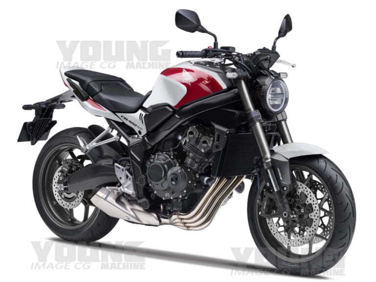 日媒製作的全新CB400/500預測圖,外型更偏向CB650R的Neo Sports Cafe風格